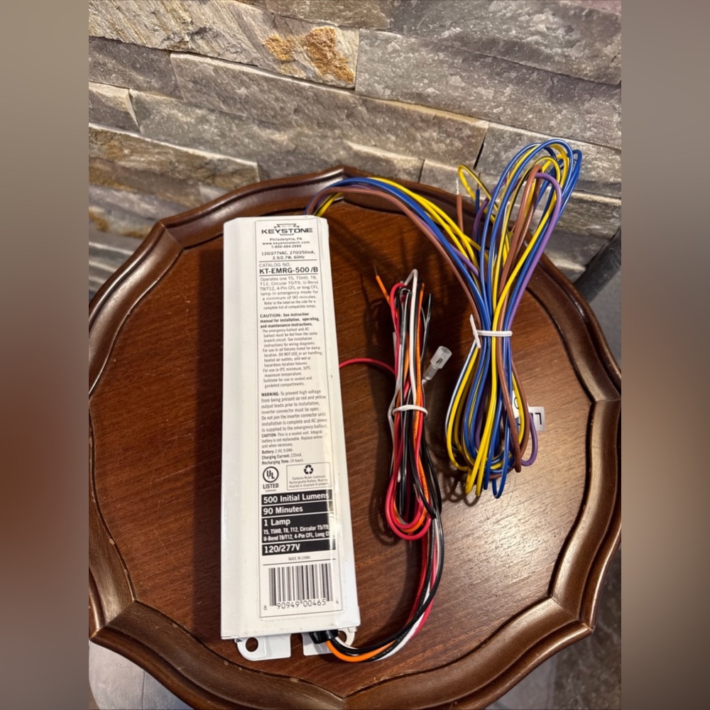 Keystone KT-EMRG-500 /B 1-Lamp 120-277 Volts 90-Minutes Emergency Ballast T8/T12